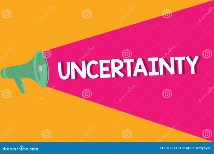 Uncertainty text uncertain showing sign doubt difficult conceptual choice being state make preview